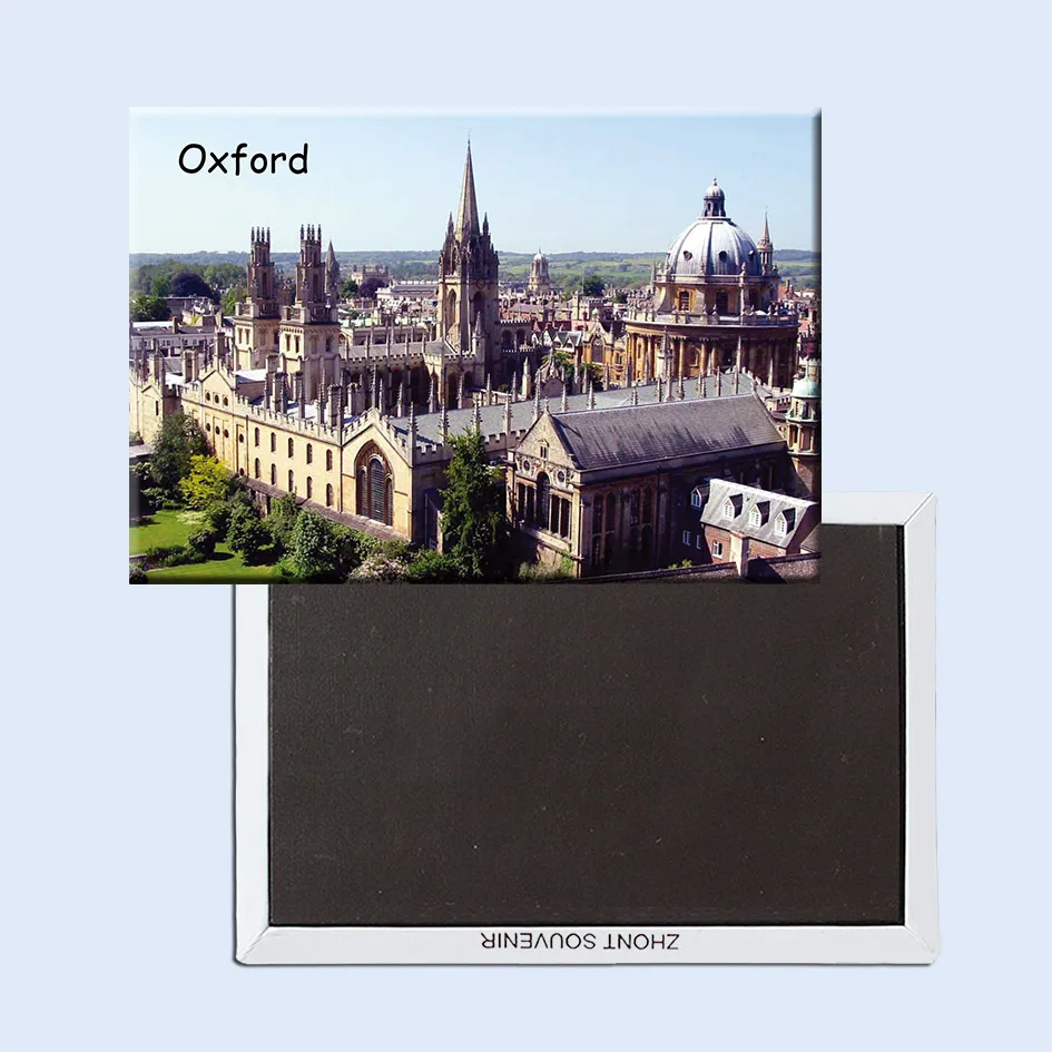 Дорожные магниты для холодильника 78*54 мм модель oxford City жесткие на холодильник из