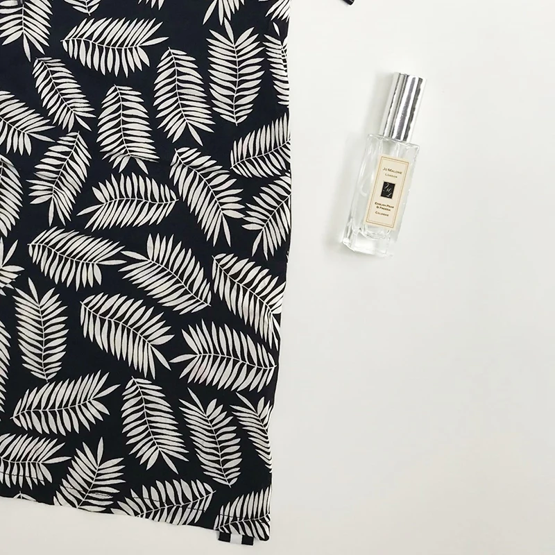 OHAYO Girls Europe and America College Street Style Cotton Feather Pattern T-Shirt Black Dress Girl | Детская одежда и обувь