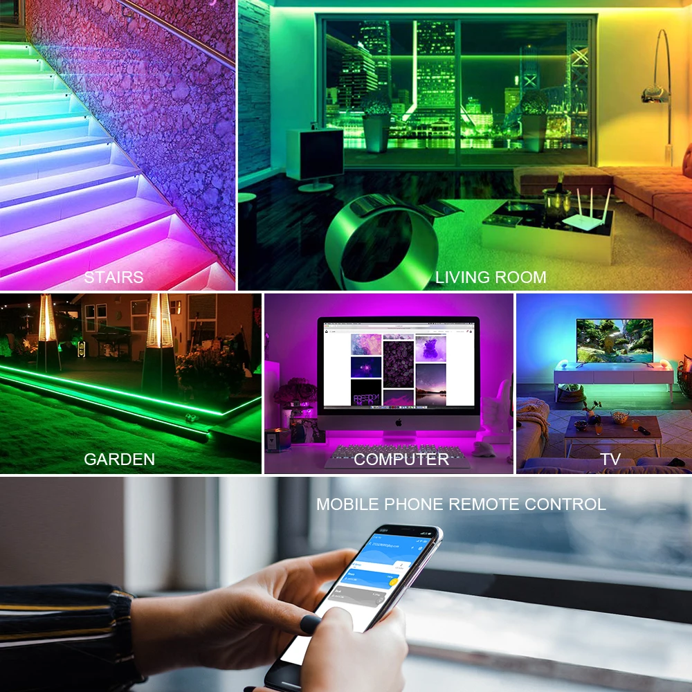 SP501E Wi-Fi адресуемых RGB Светодиодные ленты Управление Для WS2811 WS2812B Alexa Smart SPI голос