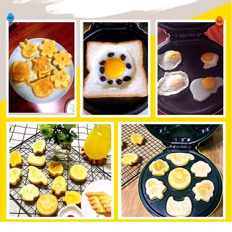 Машина для выпечки вафель 220 В автоматическая антипригарная электрическая