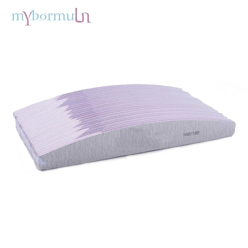 Mybormula 10 шт серая лодка 100/180 пилка для ногтей аксессуары: Гель-лак Полировка