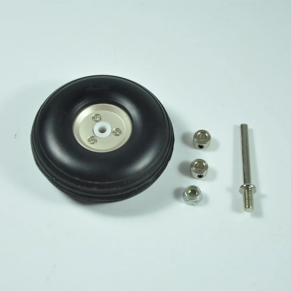 1 пара 2 5 &quotRC PU колес с пластиковой втулкой + шт. колесной оси колесного адаптера