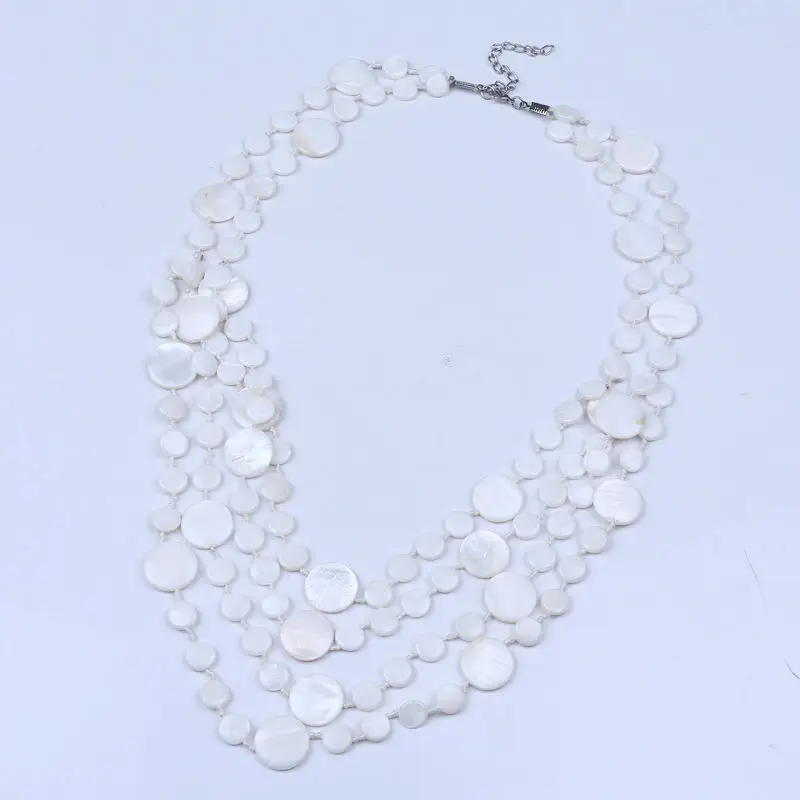 Бесплатная доставка ожерелье в форме ракушки монеты 11 и 20 мм многослойное из