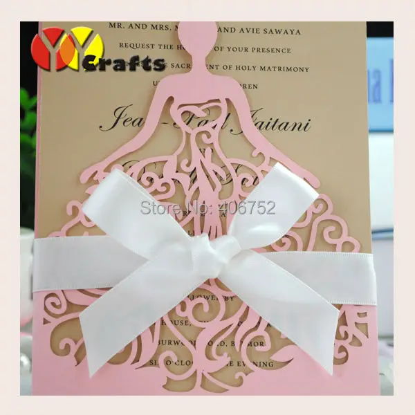 Custom cheap various designs birthday greeting cards pink baby handmade invitation cards