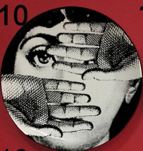 Горячая rosenthal Piero fornasetti тарелки Красивые иллюстрации подвесные декоративные ремесленные блюда для дома/отеля/бара фоновое украшение тарелка - Цвет: 10
