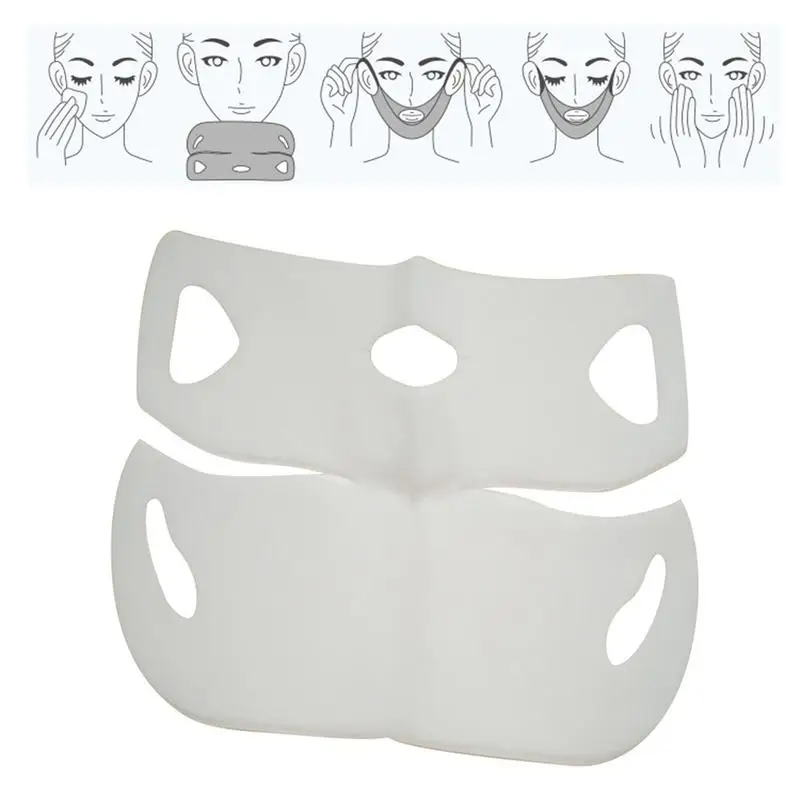 4D Double V Face Hanging Ear Paste Hydrogel Mask Lifting Firming Slimming Chin Gift for Girl Friend | Дом и сад