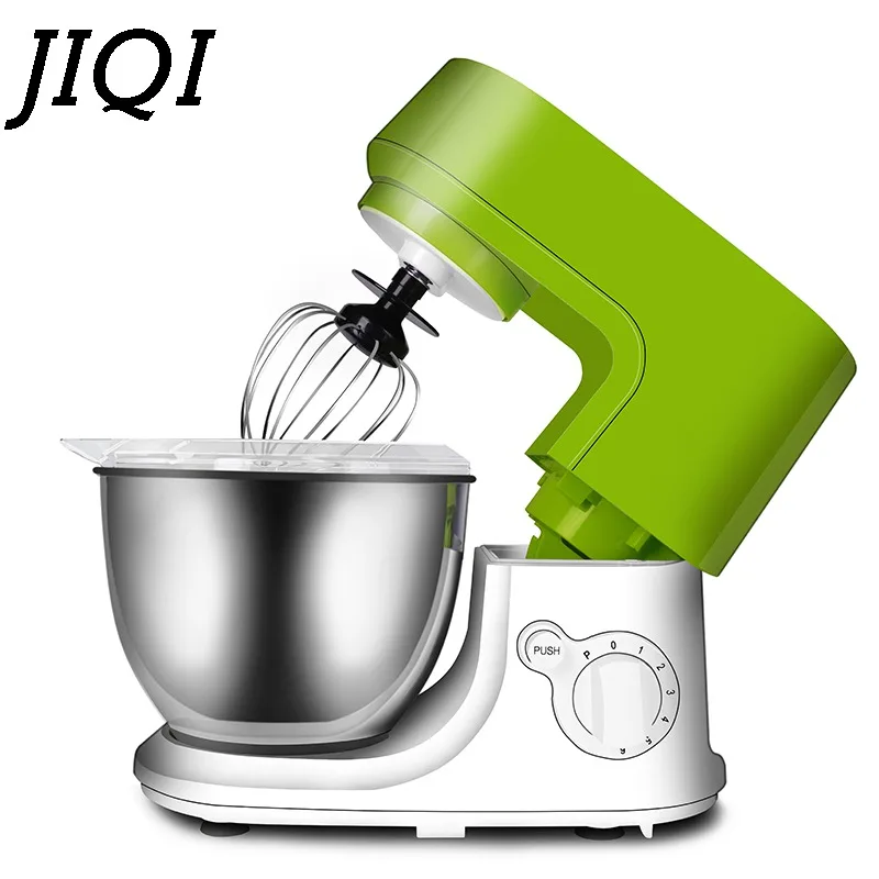 

JIQI multifunctional Food Mixers 4L electric Stand mixer Chef machine Household baking kitchen cooker dough kneading egg beater