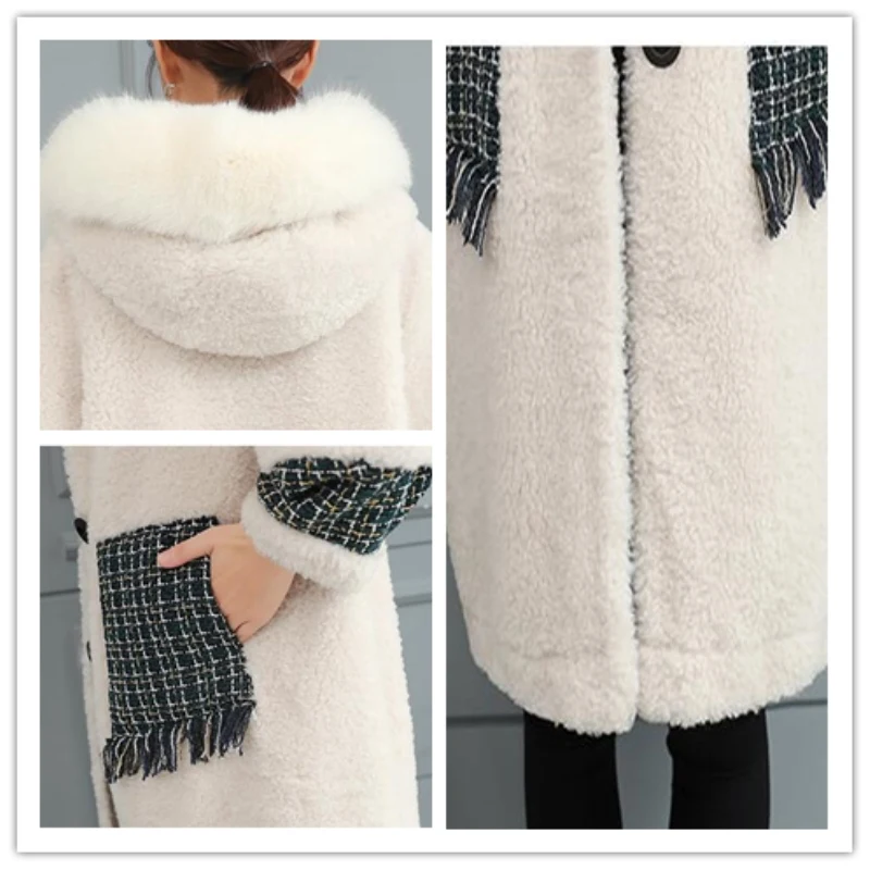 2018 новое зимнее женское пальто с капюшоном из лисьего меха воротник короткая