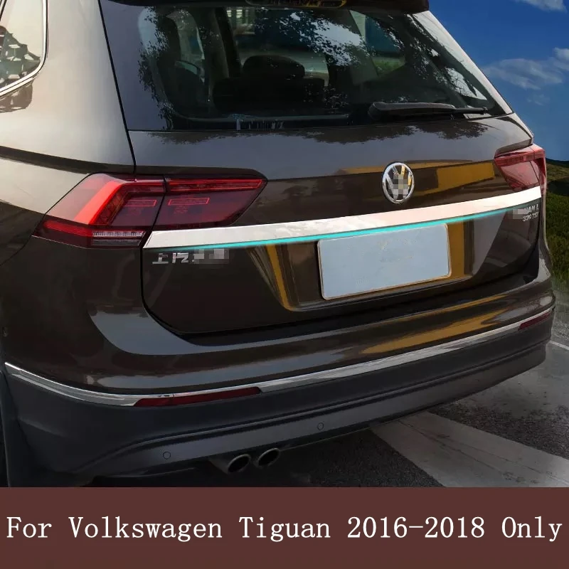 

Декоративная лента для багажника, комплект защитной накладки для Volkswagen VW Tiguan 2016 - 2018