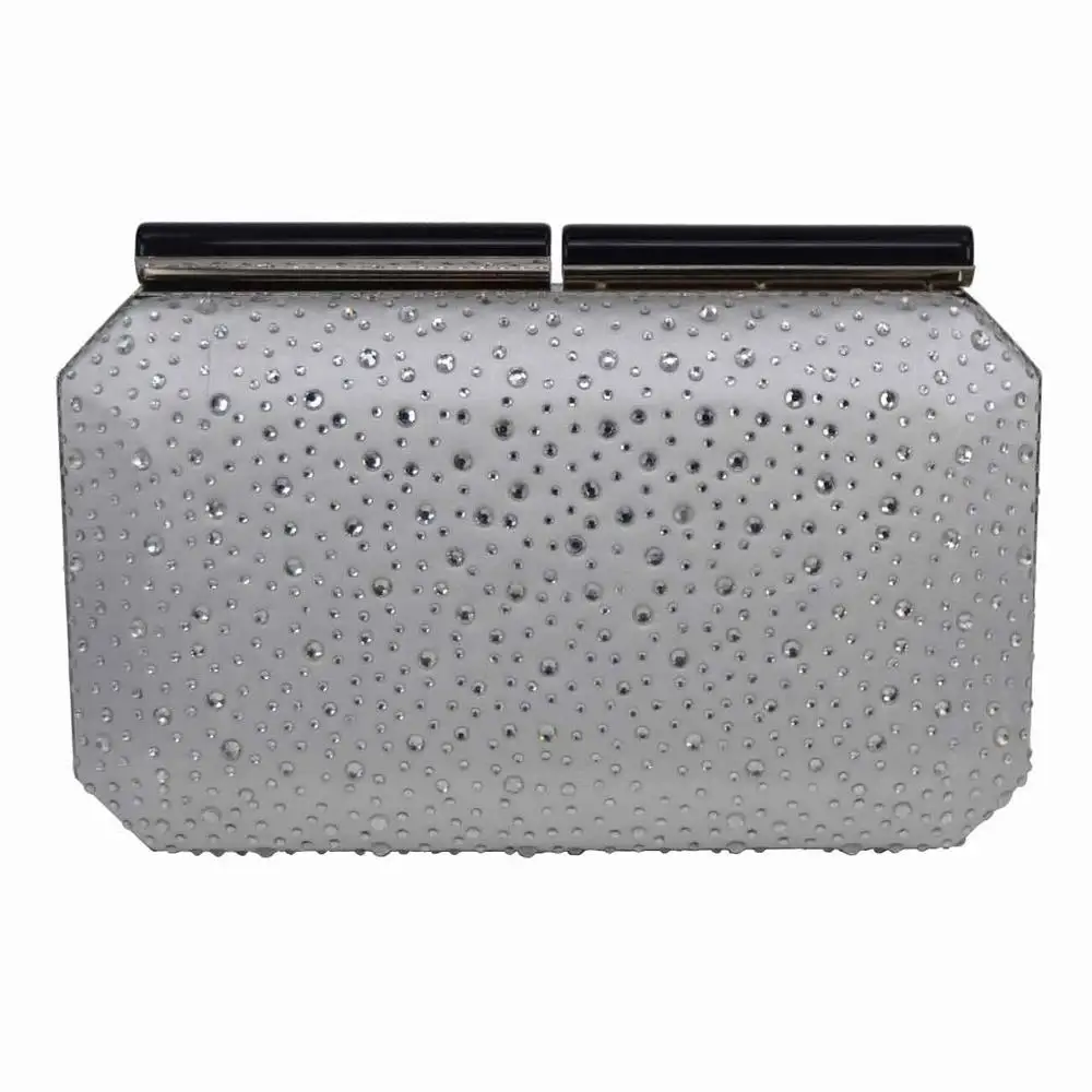 silver Women Fashion Day Clutches Handbags and Purse Female Party Evening Bags Green Blue Pink Red Clutch Bags - Цвет: silver