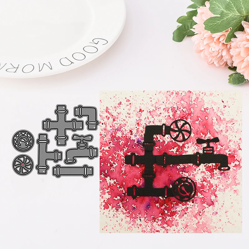 JC Metal Cutting Dies for Scrapbooking Dies Cut Craft Water-Tap Stencil Handmade Card Making Model Template Decoration Dies