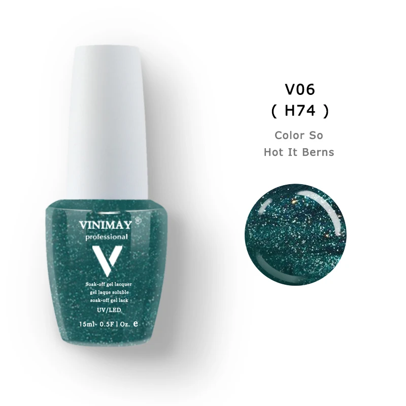 V06 VINIMAY 96 Цветной Гель-лак для ногтей Гель-лак Varnis гель лак набор праймеров Soak Off opies УФ Гель-лак для ногтей салон 15 мл - Цвет: V06