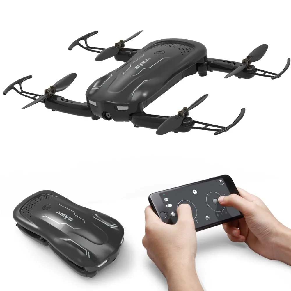 SYMA Z1 складной мини Квадрокоптер с камерой HD 720P FPV передача в реальном времени RC