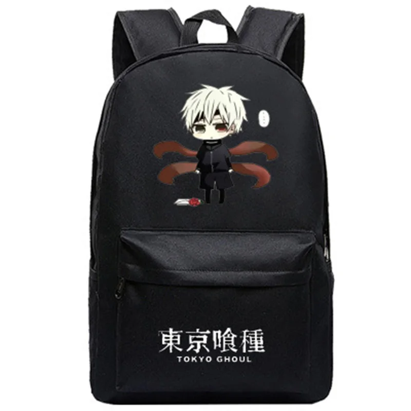 023 Школьный рюкзак Kaneki Ken с половинным лицом и белыми волосами, школьные сумки для подростков, сумки-портфели для путешествий, Mochila Feminina - Цвет: 023