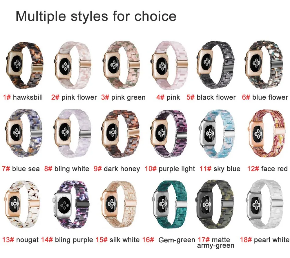 Полимерный ремешок для часов Apple Watch Series 4 3 2 1 ремешок из нержавеющей стали браслет с пряжкой для iWatch Band 38 мм 40 мм 42 мм 44 мм ремешок