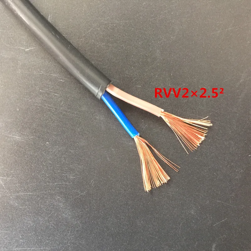 Медный кабель 5 метров 2-жильный провод 18AWG 17AWG 15AWG 13AWG 11AWG 9AWG проводник