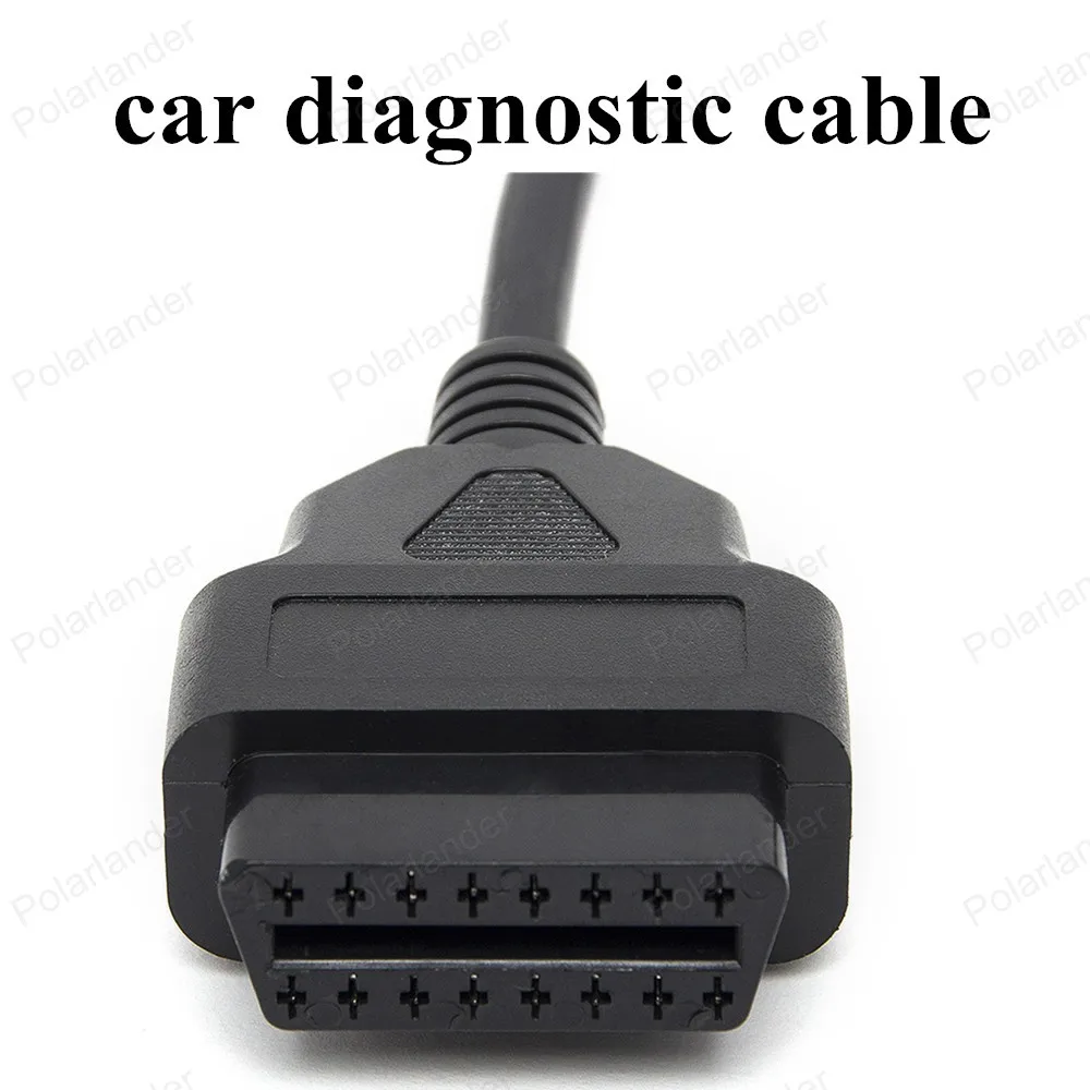 Горячая 16 Pin OBD 2 сплиттер кабель для автомобильного сканера Мужской Двойной Женский Y разъем расширенный кабель-адаптер