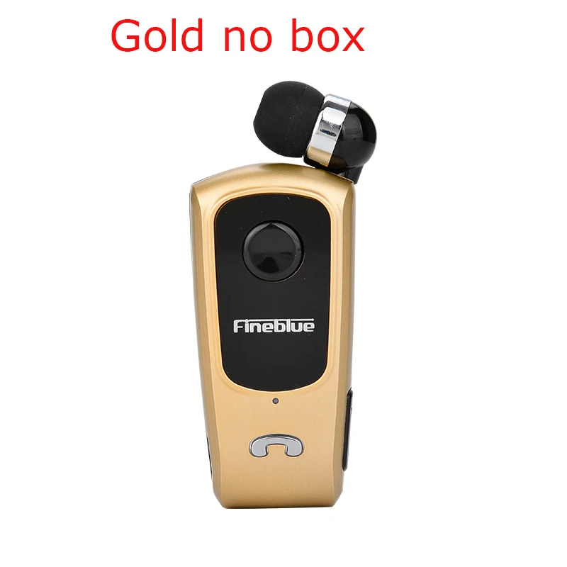 Gold no box Fineblue F920 беспроводные Bluetooth наушники Auriculares водительские звонки напоминают о спортивной ходовой одежде гарнитура с зажимом для телефона бесплатный Чехол - Цвет: Gold no box
