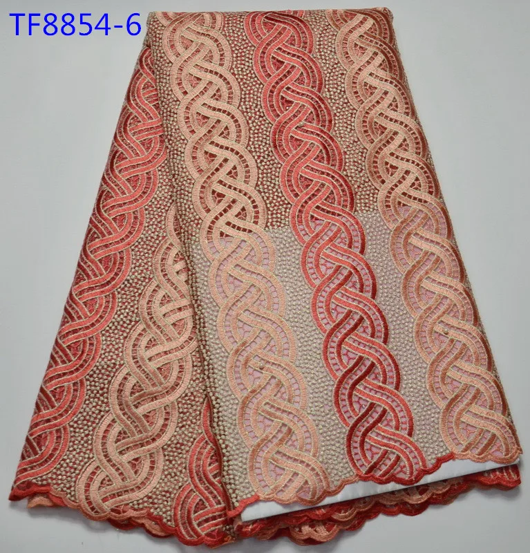 wholesale hot african net lace High quality french fabric with beads African for nigerian wedding Tulle laces | Дом и сад