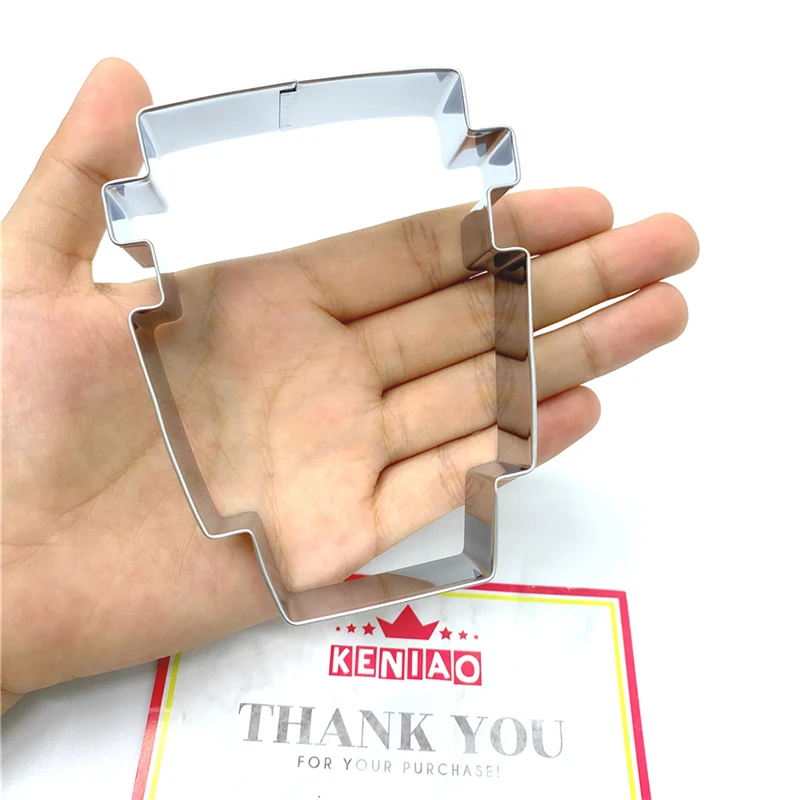 KENIAO латте кофе чашка печенья резак на день рождения-7,8x9,6 cm-бисквитный и помадка резак-нержавеющая сталь