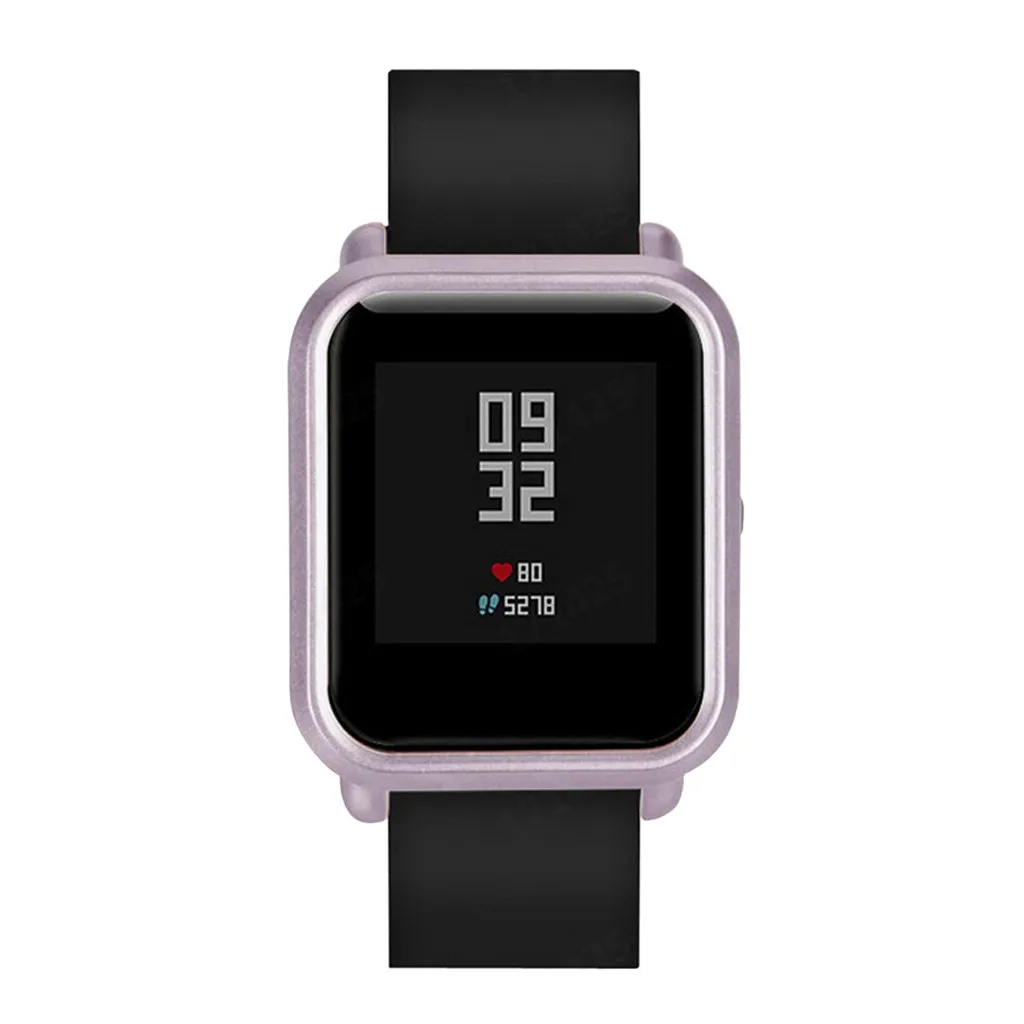 Тонкий цветной чехол с рамкой защитный из поликарбоната для Huami Amazfit Bip Younth Watch 605 + |