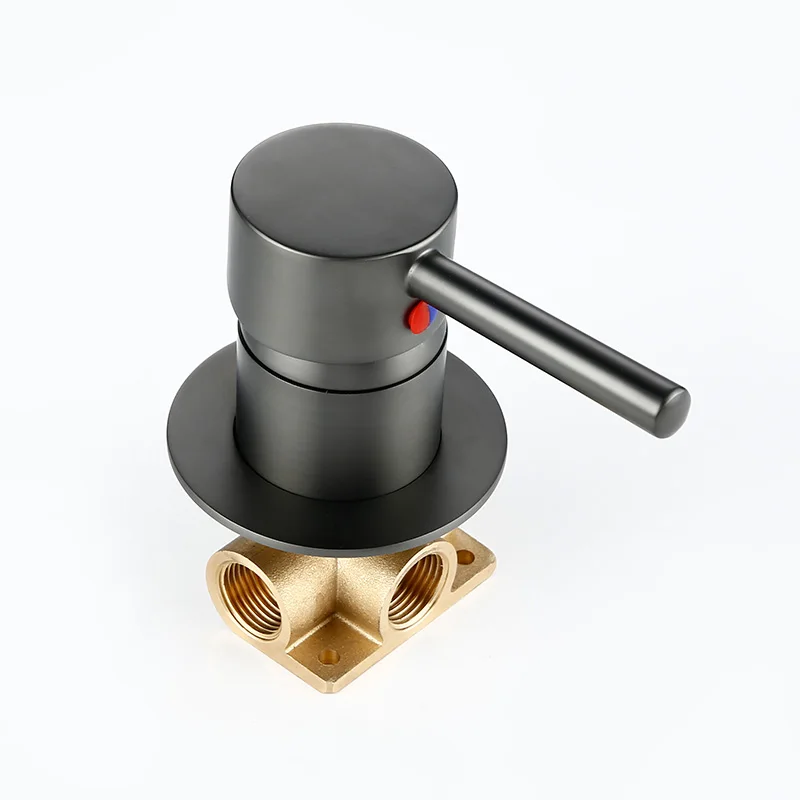 Bathroom Mixer Tap Wall Mounted Single Handle Gunmetal Basin Faucet Hot Cold Water Wholesale Bath Black White Rose Gold