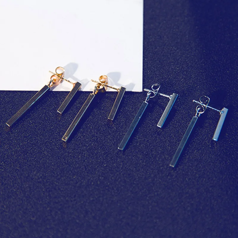 Новинка простые креативные геометрические серьги-гвоздики для женщин и девушек