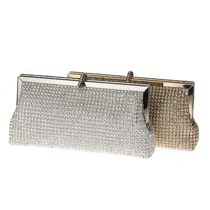 Женская вечерняя сумочка со стразами клатч для свадебных торжеств и дней