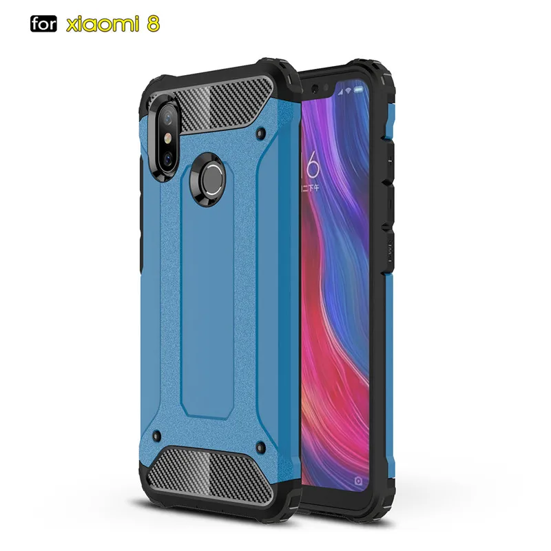 Гибридный противоударный бронированный чехол для телефона Xiaomi Mi 8 SE 5 5S Plus 6 Max 2 Mix 2s