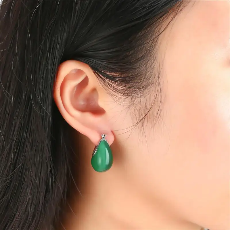 Женские серьги гвоздики из серебра 925 пробы с опалом|earings|earrings strawberryearrings horse |