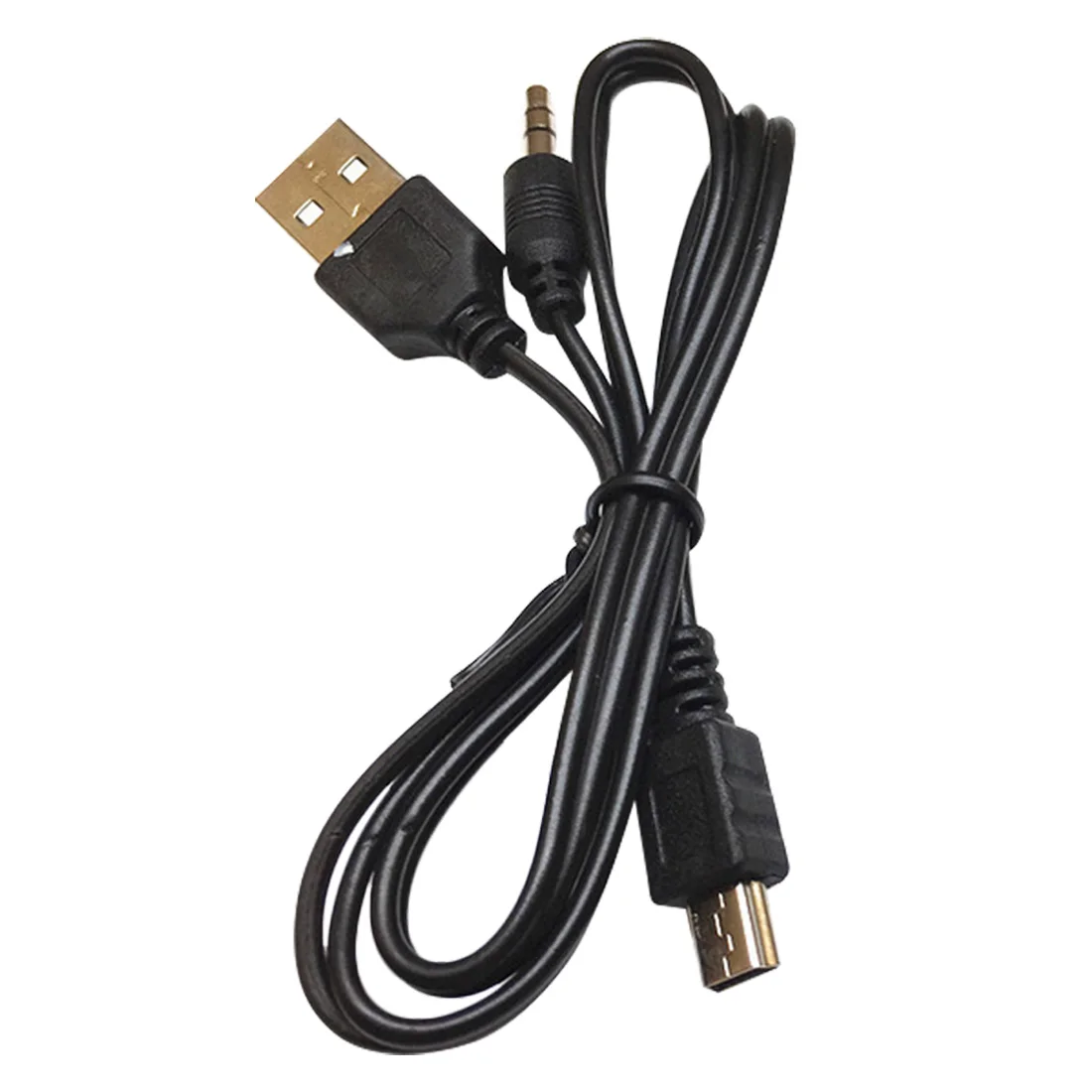 1 2 в 1USB кабель Jack 3,5 мм AUX кабель+ USB штекер Mini USB 5 Pin Зарядка для Bluetooth плеера Портативный Динамик - Название цвета: 1