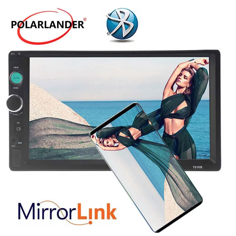 7 дюймов 2 din Bluetooth автомобильное радио стерео MP4 MP5 плеер 12 В HD сенсорный экран
