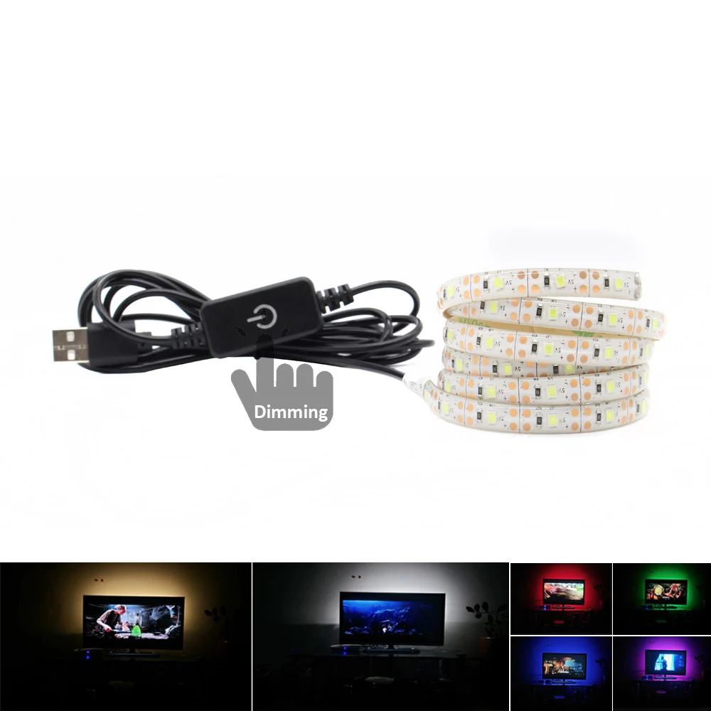 Светодиодная водонепроницаемая лента приглушаемая LED полоска с питанием от USB 5 в