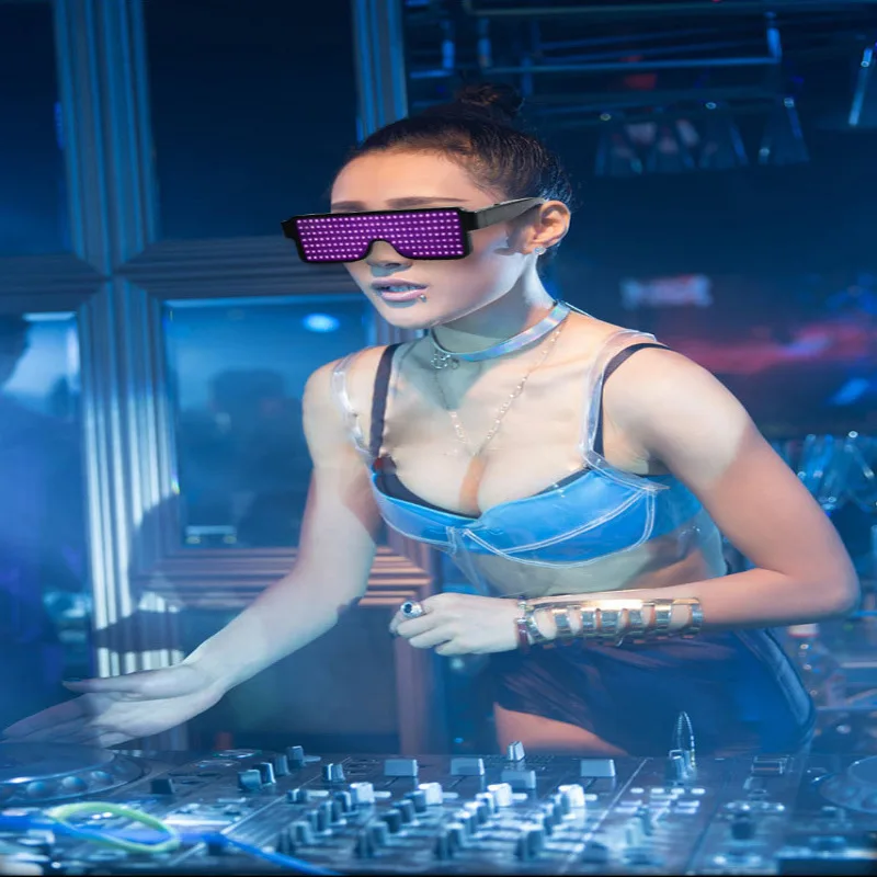 Бар вечерние DJ Горячие реквизит-повязка на глаз тени светящийся светодиодный неоновая электрическая проволока