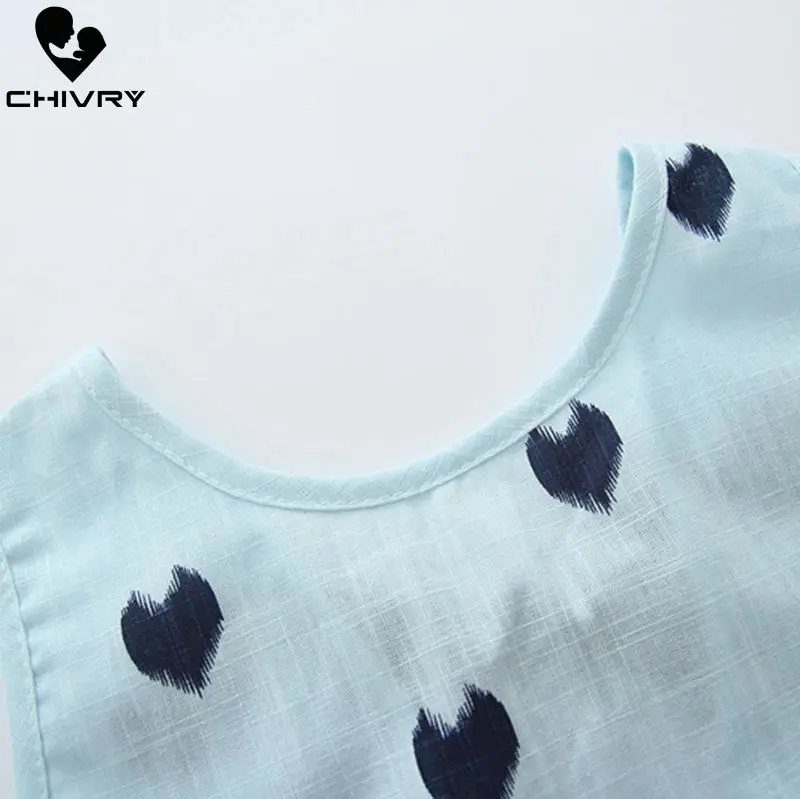 Детские летние платья для маленьких девочек хлопковое и льняное платье-трапеция