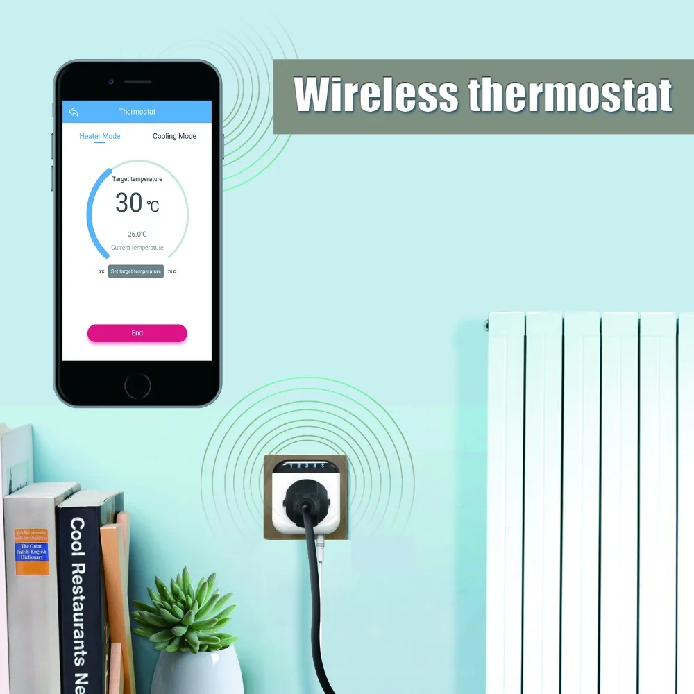 Nashone беспроводной термостат розетка таймер Bluetooth для Android и IOS умный пульт