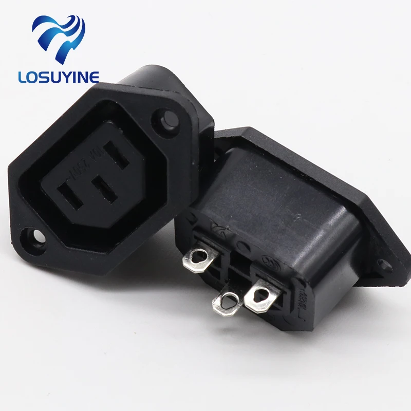 10 pcs New hot selling IEC 320 C13 female industrial power connector socket for PDU, full copper SS-130A