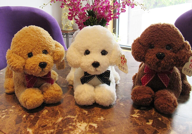 1 шт. плюшевая игрушка лежачий Пудель 30 см | Игрушки и хобби