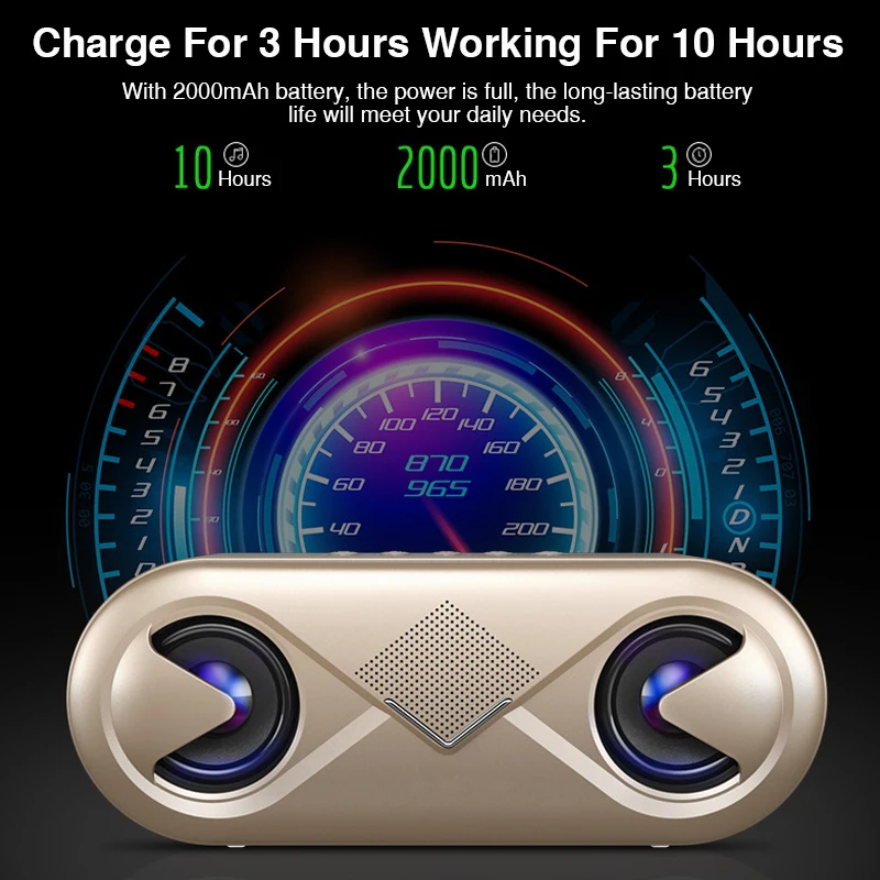 Мини Bluetooth динамик портативный беспроводной звуковая система 3D стерео музыка