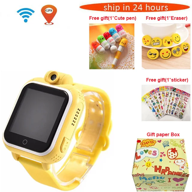 orange package 1 720P камера детские наручные часы Q730 JM13 3g GPRS gps трекер Смарт часы детские часы с камерой для IOS Android PhonePK Q50 - Цвет: orange package 1