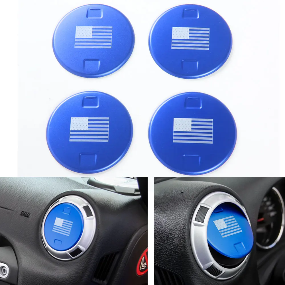 

4pcs 5 Color Available Inner Decor Air Vent Outlet Air Condition Cover Trim Fit For 2011-2016 Jeep Wrangler Car-Styling Covers