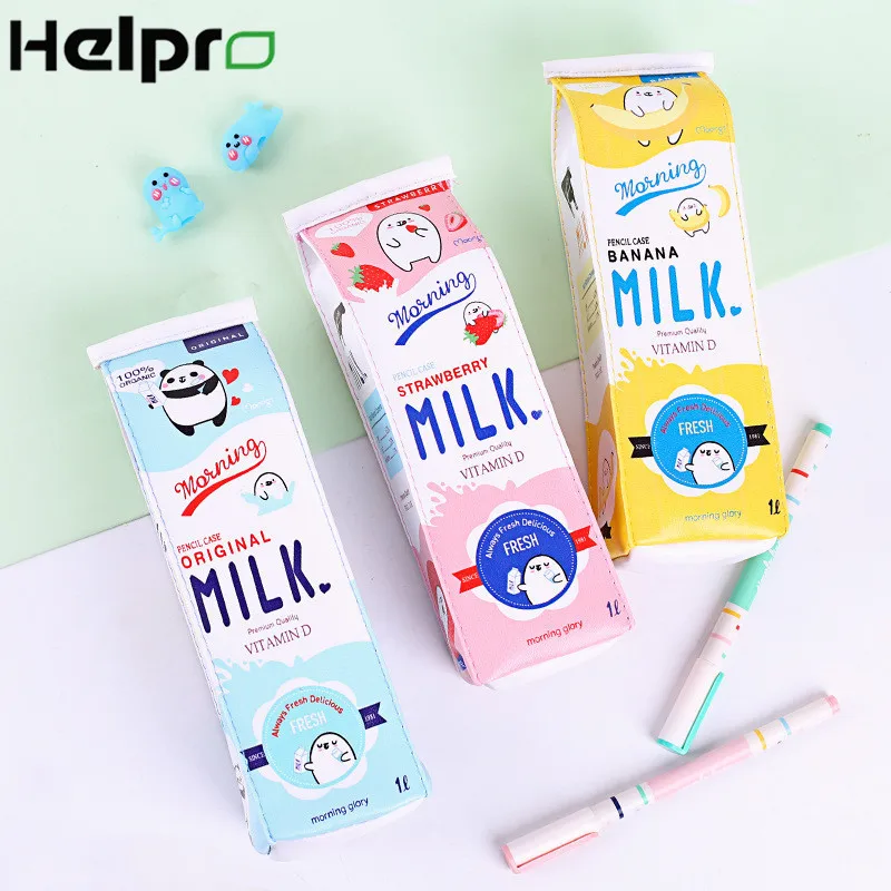 Helpro Kawaii пеналы для карандашей с рисунком из мультфильма школьные офисные
