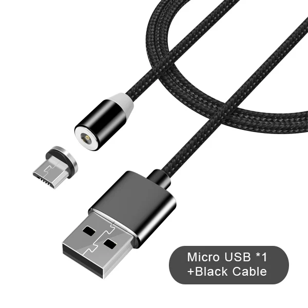 1 NOHON нейлоновые магнитные кабели для зарядки Micro usb type-C 8 Pin для iPhone 7 8 X iOS Android универсальный кабель для быстрой зарядки 1 м - Цвет: 1