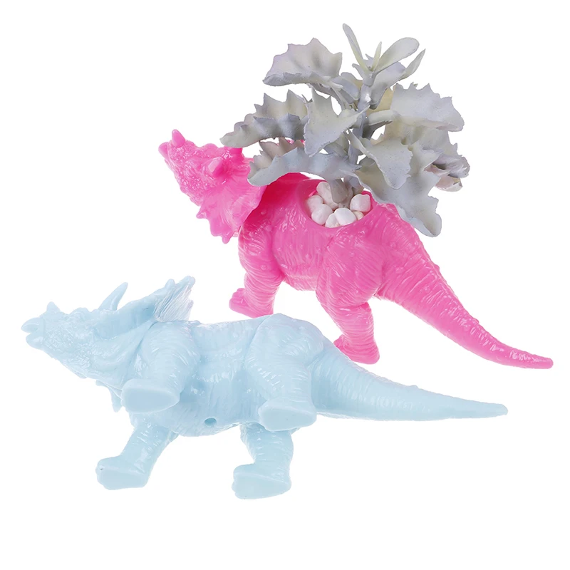 6 видов пластиковых динозавров животных цветочный горшок для кактуса суккулент