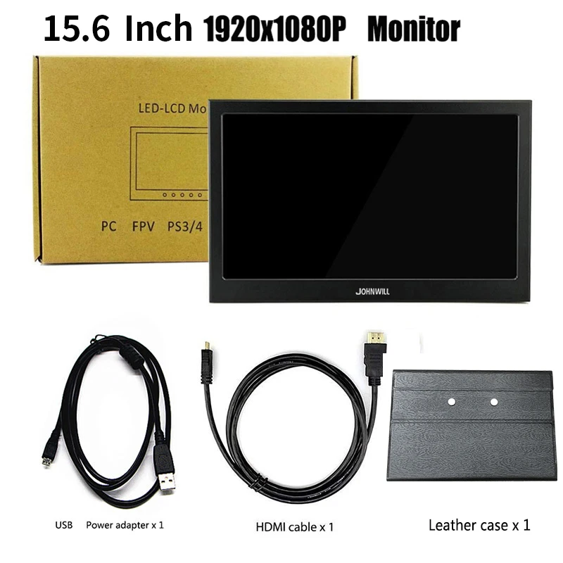 Ips сенсорный ЖК-монитор портативный 15," 1920x1080 HDMI ЖК-дисплей для Raspberry pi PS4 ноутбук ПК xbox 360 Мобильный телефон cctv