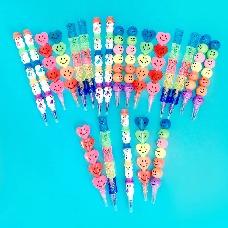 Random Mixed Design Милый 10 шт. DIY милый Kawaii карандаш для детей Живопись Рисунок игрушечный детский душ день рождения обратно в школу подарок - Цвет: Random Mixed Design