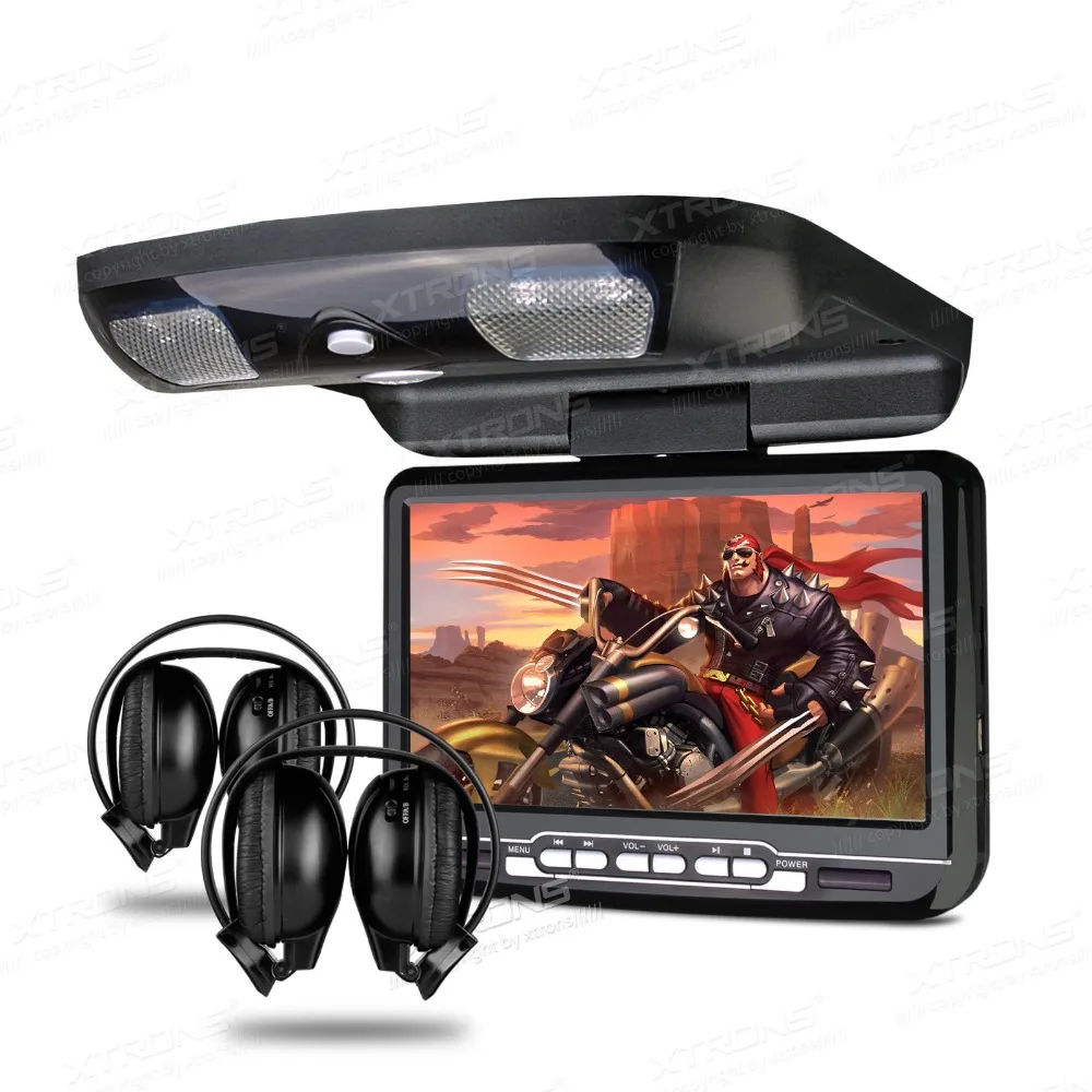 Черный монитор XTRONS 9 &quotцифровой экран в машине устанавливаемый на крышу верхний