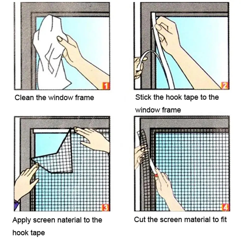DIY Анти Москитная муха экран занавес насекомых ошибка противомоскитная сетка для