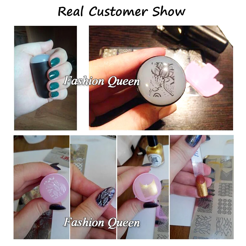 New1pc 3 2 см Профессиональный Зефир большой штамп для дизайна ногтей силиконовый