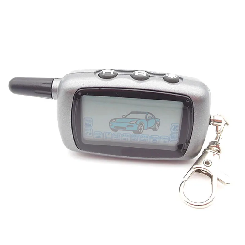 2-way A6 LCD Remote Controller Key Fob Chain remote for russian Version Vehicle Security Two Way Car Alarm System Starline | Автомобили и